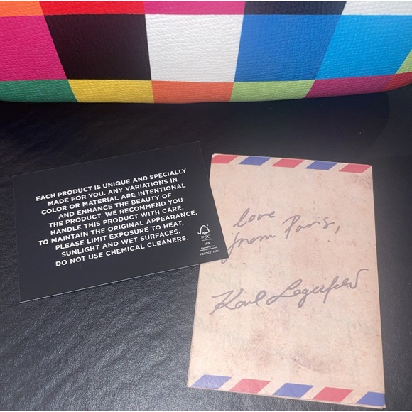 Karl Lagerfeld Paris Maybelle Multicolor Crossbody Camera Bag Handbag NWT $178 - Picture 6 of 12